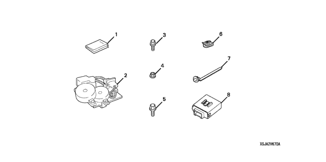 2008 Acura RL Back-Up Sensor (Attachment) Diagram