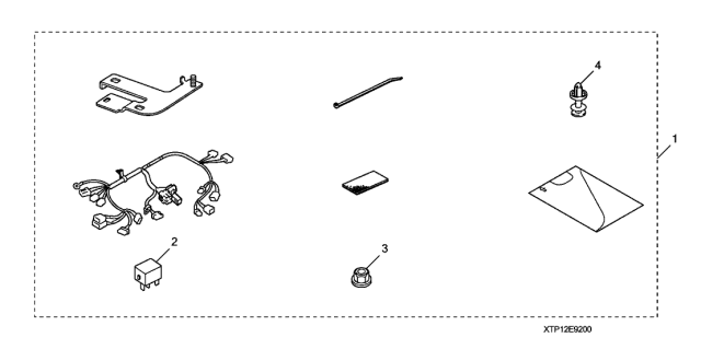 2010 Acura TSX Attachment, Remote Engine Starter Diagram for 08E92-TL2-200