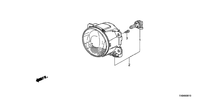 2013 Acura ILX Hybrid 4 Door TECH KL CVT Foglight Diagram