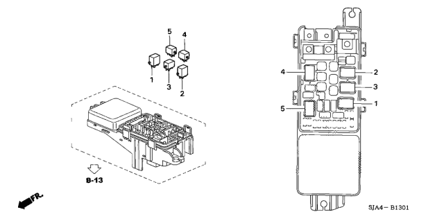 2012 Acura RL Control Unit - Engine Room Diagram 2