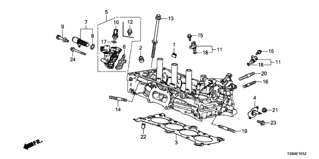 2017 Acura ILX 4 Door TECH (PLUS A-SPEC) KA DCT Spool Valve (2.4L) Diagram