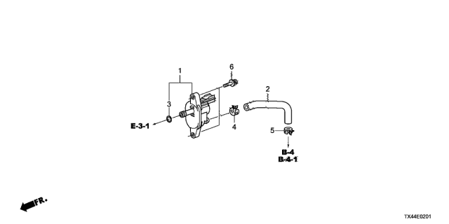 2016 Acura RDX Tubing Diagram