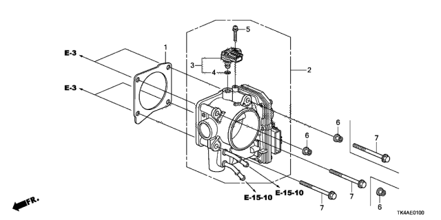 2014 Acura TL Throttle Body Diagram