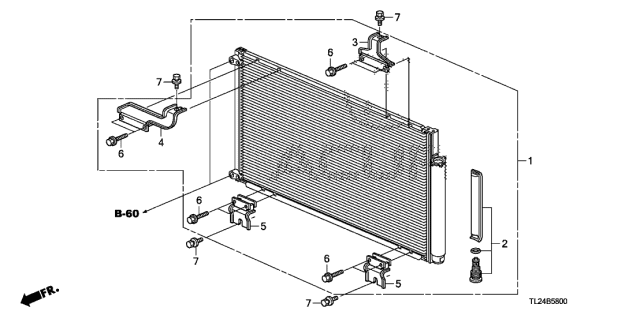 2011 Acura TSX Filter Sub-Assembly Diagram for 80101-S9A-013