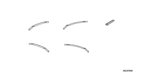 2005 Acura TSX Trim, Door Edge (Satin Silver Metallic) Diagram for 08P20-SEC-210