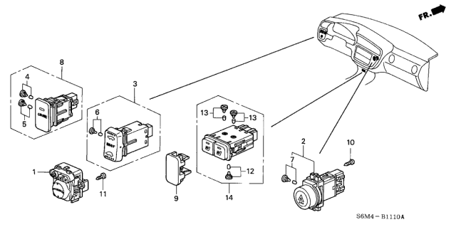 2003 Acura RSX Switch Diagram