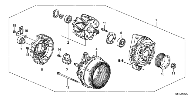 2011 Acura TSX Alternator (DENSO) Diagram