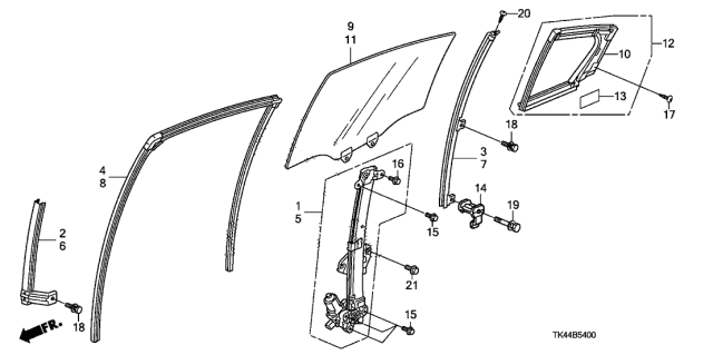 2009 Acura TL Screw, Pan (5X6) Diagram for 91204-TK4-000