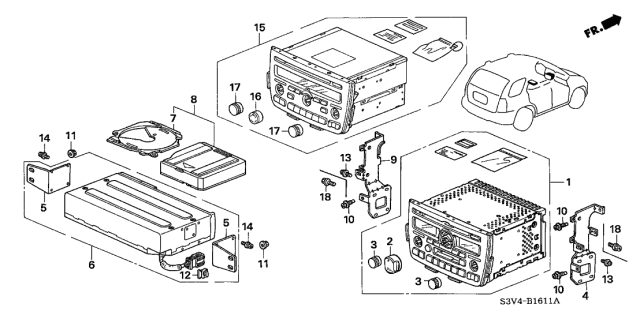 2003 Acura MDX Auto Radio Diagram