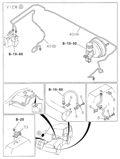 1998 Acura SLX Clip, Rear Brake Diagram for 8-97162-347-0