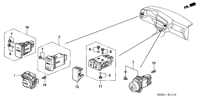 2006 Acura RSX Switch Diagram