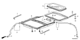 Diagram for 2013 Acura TL Sunroof - 70200-TK4-A02