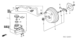 Diagram for 2001 Acura TL Brake Booster Vacuum Hose - 46402-S0K-A01