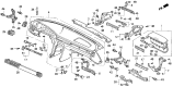 Diagram for 1994 Acura Vigor Instrument Panel - 77100-SL5-A90ZC