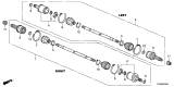 Diagram for Acura TLX Axle Shaft - 42310-TZ7-A01