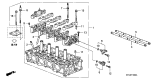 Diagram for 2008 Acura RDX Cylinder Head - 12100-RWC-A00