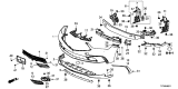 Diagram for Acura RLX Grille - 71105-TY2-A50