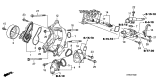 Diagram for Acura Water Pump Pulley - 19224-RWC-A01