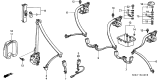 Diagram for Acura TL Seat Belt Buckle - 04813-S0K-315ZC