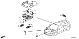 Diagram for Acura Consoles - 34440-T6N-A01ZA
