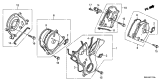 Diagram for Acura MDX Timing Cover - 11860-RCA-A00