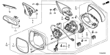 Diagram for Acura TSX Mirror Cover - 76205-TL0-E21ZJ