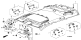 Diagram for Acura RDX Sun Visor - 83280-STK-A01ZB