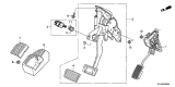 Diagram for 2012 Acura MDX Accelerator Pedal Position Sensor - 17800-STX-A01