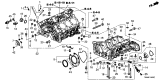 Diagram for 2017 Acura RLX Oil Drain Plug - 90009-R70-A00