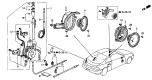 Diagram for 1994 Acura Integra Antenna - 39150-ST7-A02