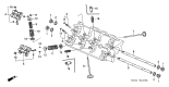 Diagram for 1996 Acura NSX Rocker Arm - 14620-PR7-A00