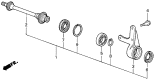 Diagram for 1986 Acura Integra Axle Shaft - 44500-SB2-901