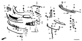 Diagram for Acura MDX Grille - 71103-TYS-A00