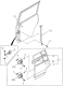 Diagram for 1999 Acura SLX Door Hinge - 8-97076-891-0