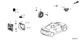 Diagram for Acura Speaker - 39120-T6N-A21