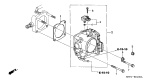 Diagram for 2006 Acura TL Throttle Body - 16400-RKB-003