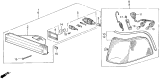 Diagram for 1989 Acura Legend Side Marker Light - 33302-SD4-A01