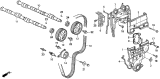 Diagram for 1996 Acura Integra Camshaft - 14121-P75-A00