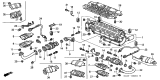 Diagram for 1997 Acura NSX Exhaust Heat Shield - 18184-PR7-A30