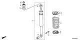 Diagram for Acura ILX Axle Beam Mount - 52622-SNA-A01