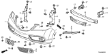 Diagram for Acura Bumper - 04711-TX4-A90ZZ