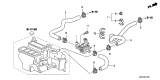 Diagram for Acura Heater Control Valve - 79710-SDA-A01