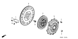 Diagram for Acura RSX Pressure Plate - 22300-PRB-003