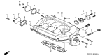 Diagram for 1999 Acura TL Intake Manifold - 17100-P8F-A00