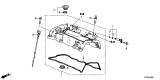 Diagram for 2018 Acura TLX Valve Cover Gasket - 12341-5A2-A01