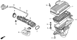 Diagram for 1997 Acura CL Air Filter - 17220-P0G-A00