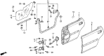 Diagram for 1997 Acura TL Door Hinge - 67950-SW5-003ZZ