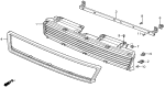 Diagram for 1986 Acura Legend Grille - 75101-SD4-673