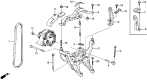 Diagram for 1987 Acura Legend Alternator Bracket - 31112-PL2-000