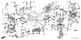 Diagram for Acura Transmission Mount - 50860-SDA-A02